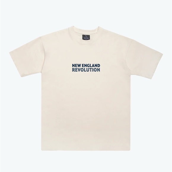 New England Revolution Cream T-Shirt - Picture 1 of 6